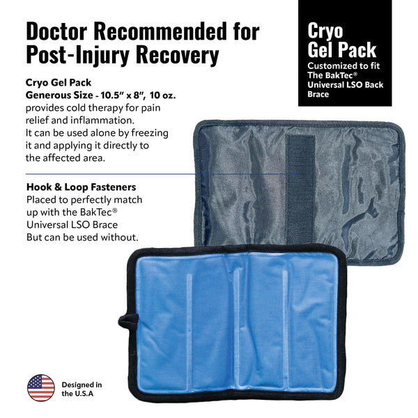 Universal Back Brace Cold Gel Pack - Low Back