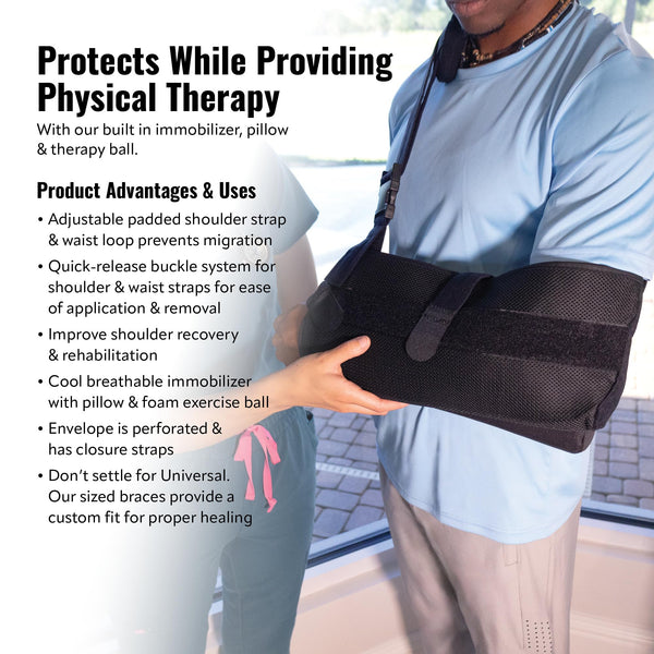 PerfectFit Shoulder Immobilizer with Abductor