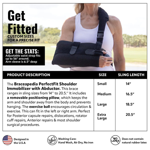 PerfectFit Shoulder Immobilizer with Abductor