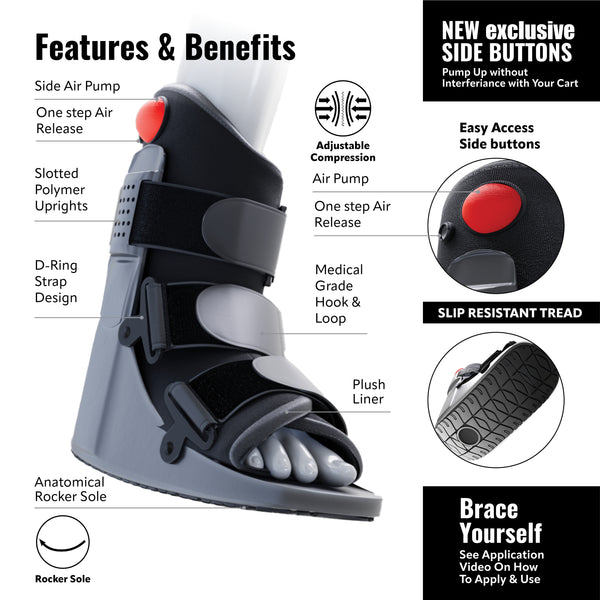 AirGlide Recovery Walking Boot - Short