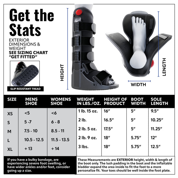 AirGlide Recovery Walking Boot - Tall