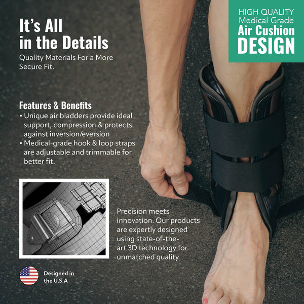 AnklePro Air Cushion Stirrup Ankle Brace