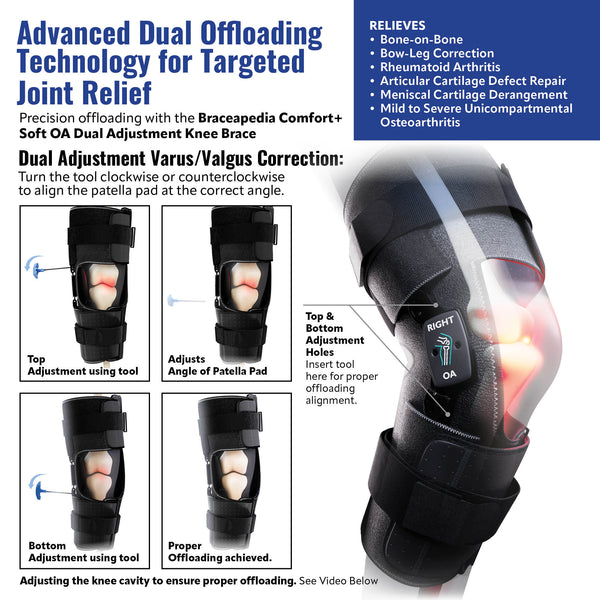 Comfort+ Soft OA (Osteoarthritis) Dual Adjustment Knee Brace Regular