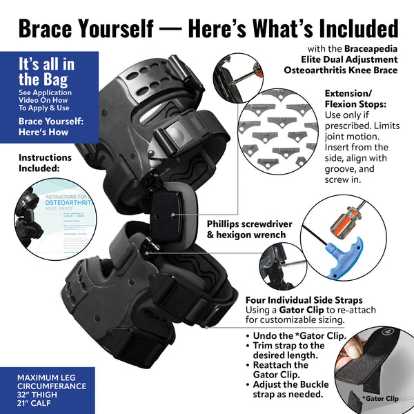 Elite Dual Adjustment OA (Osteoarthritis) Knee Brace