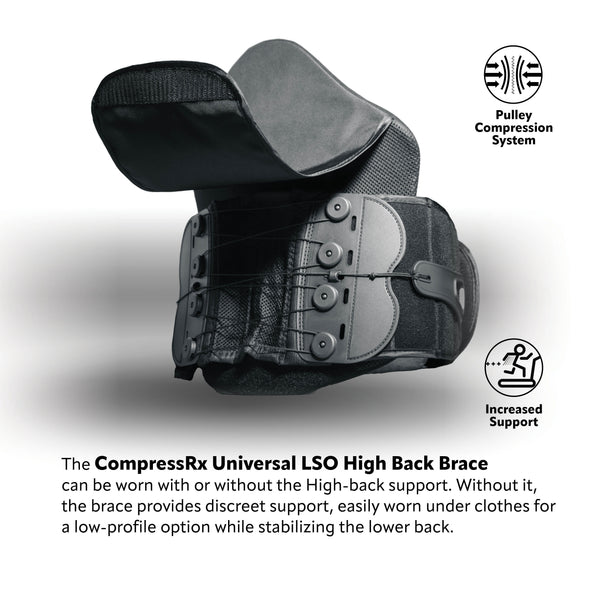 CompressRx Universal LSO Back Brace - High Back
