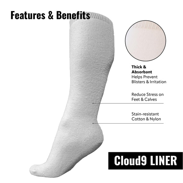 Cloud9 Walking Boot Sock Liner - 2 Pack