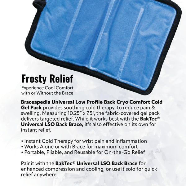 Universal Back Brace Cold Gel Pack - Low Back