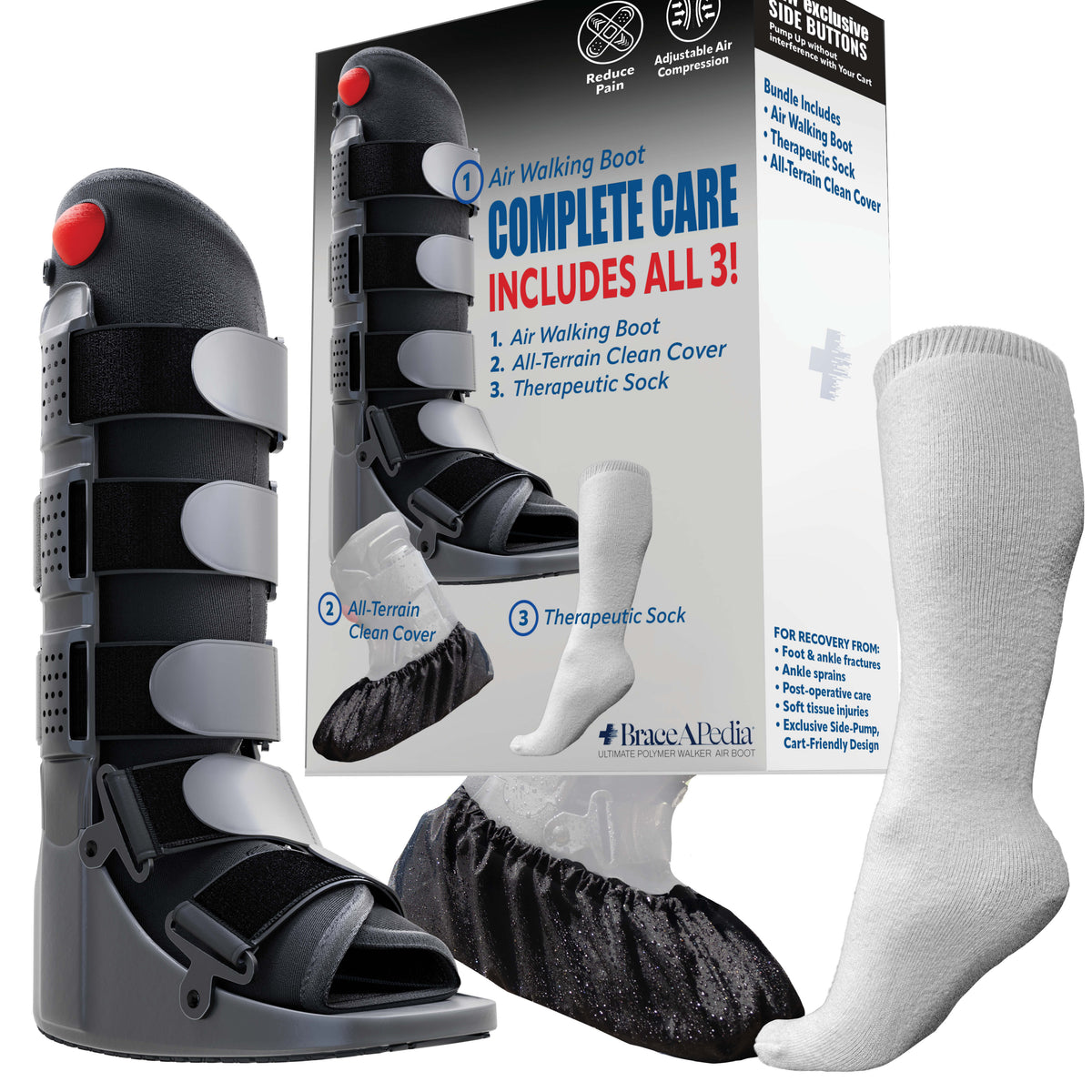 Complete Care Tall Walking Boot Bundle – Braceapedia