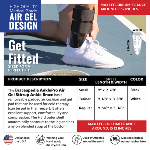 AnklePro Air Gel Stirrup Ankle Brace