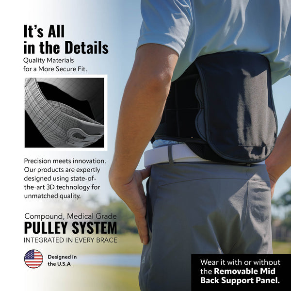 CompressRx Universal LSO Back Brace - Mid Back