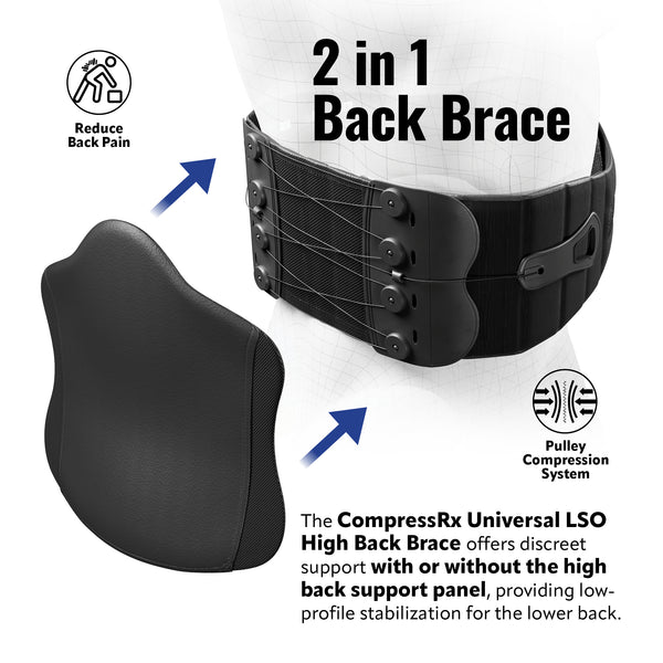 CompressRx Universal LSO Back Brace - High Back