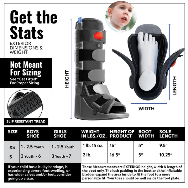 Pediatric Rapid Recovery Walking Boot - Tall